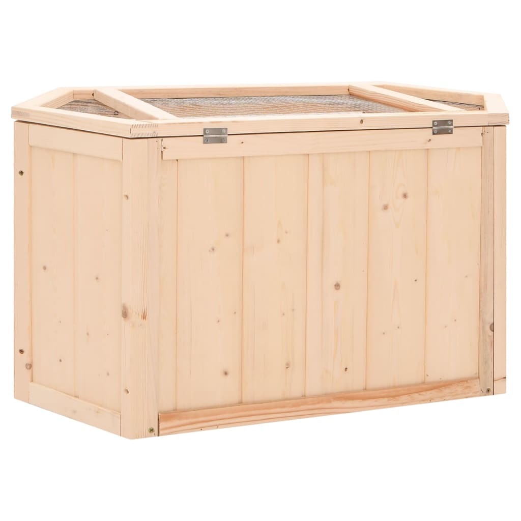 Gabbia per Criceti 80x40x43 cm in Legno Massello di Abete 172379