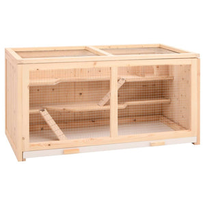 Gabbia per Criceti 104x52x54 cm in Legno Massello di Abetecod mxl 130988