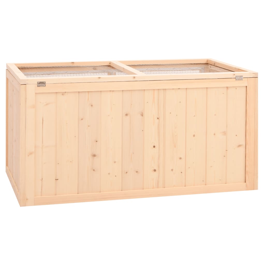 Gabbia per Criceti 89,5x45x45 cm in Legno Massello di Abete 172381