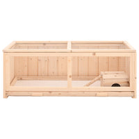 Gabbia per Criceti 104x52x38 cm in Legno Massello di Abete 172383