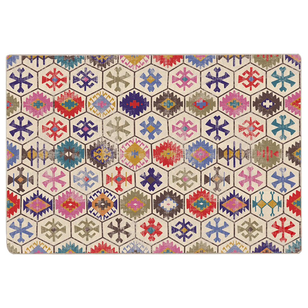 Tappeto Lavabile Multicolore 190x300 cm Antiscivolo 136583