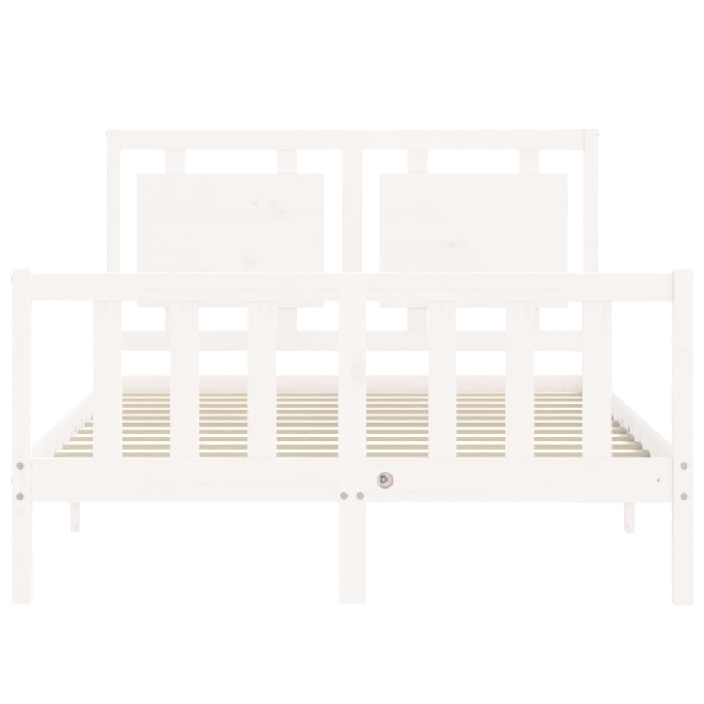 Giroletto con Testiera Bianco Small Double Legno Massello 3192137