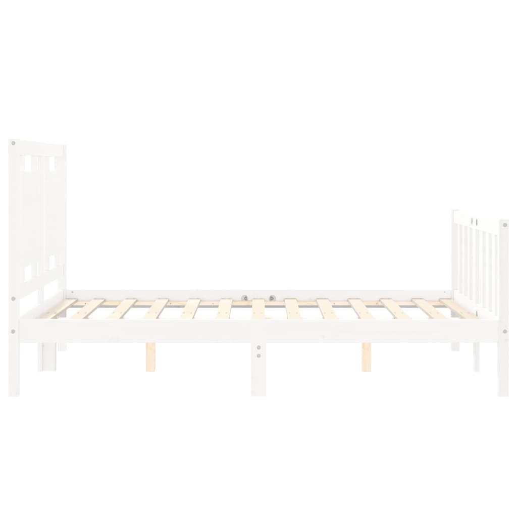 Giroletto con Testiera Bianco Small Double Legno Massello 3192137