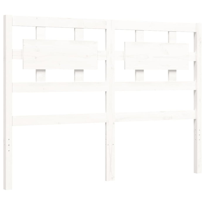 Giroletto con Testiera Bianco Small Double Legno Massello 3192527