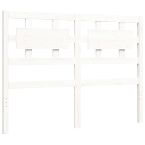 Giroletto con Testiera Bianco Double in Legno Massello 3192532