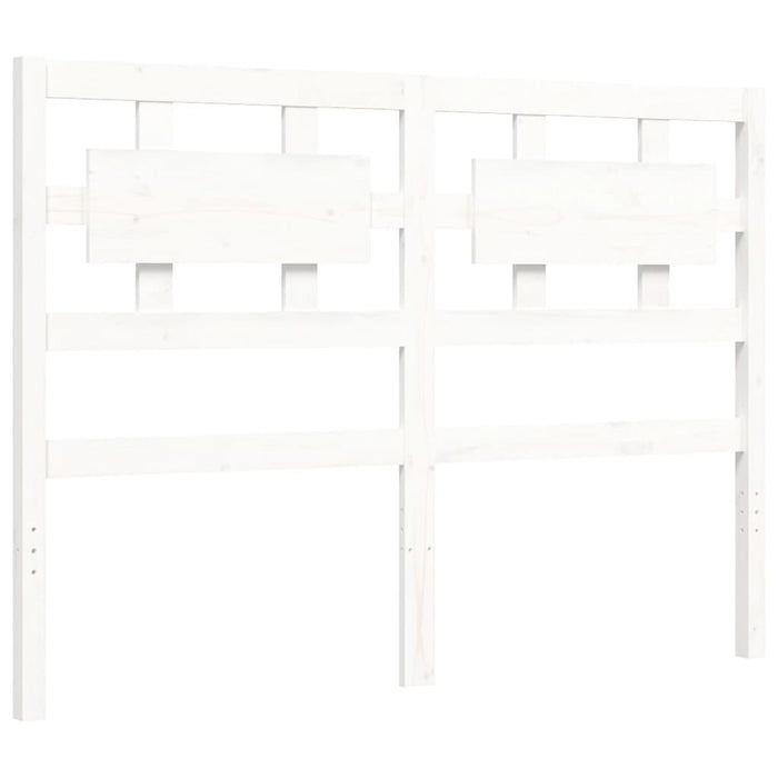 Giroletto con Testiera Bianco Double in Legno Massello 3192532