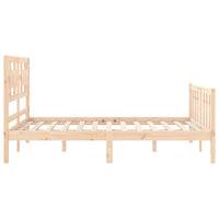 Letto senza Materasso 140x190 cm in Legno Massello di Pino 3192536