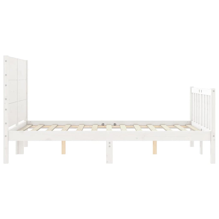 Giroletto con Testiera Bianco Small Double Legno Massello 3192722