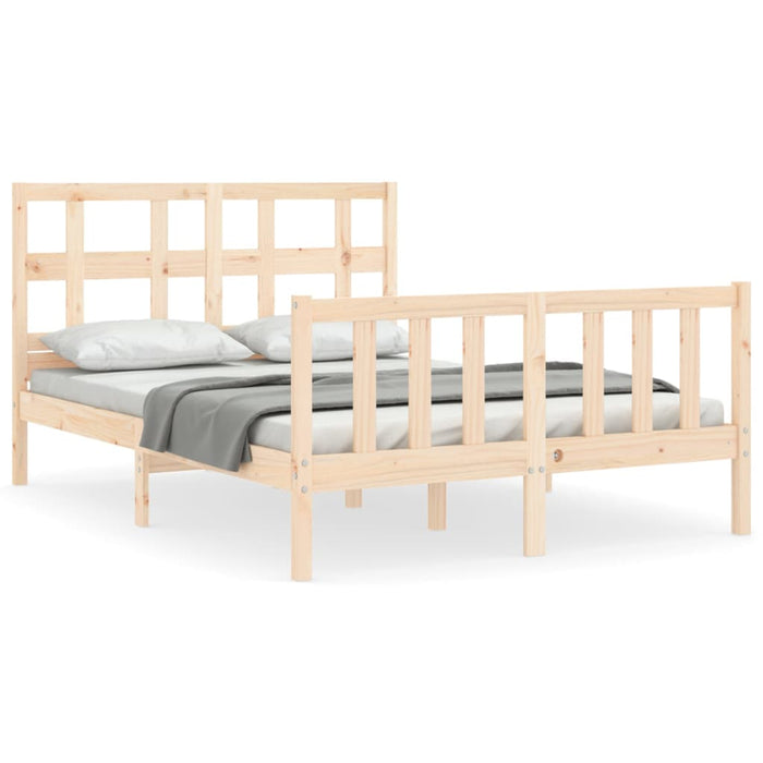 Letto senza Materasso 140x190 cm in Legno Massello di Pino 3192991