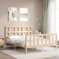 Letto senza Materasso 140x190 cm in Legno Massello di Pino 3192991