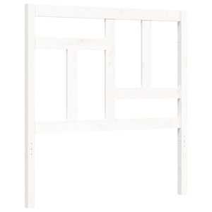 Giroletto con Testiera Bianco Small Single Legno Massello 3193102