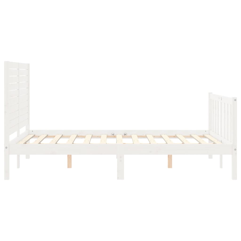 Giroletto con Testiera Bianco Small Double Legno Massello 3193177