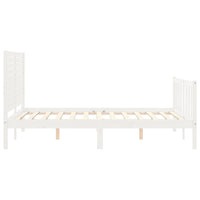 Giroletto con Testiera Bianco Small Double Legno Massello 3193177