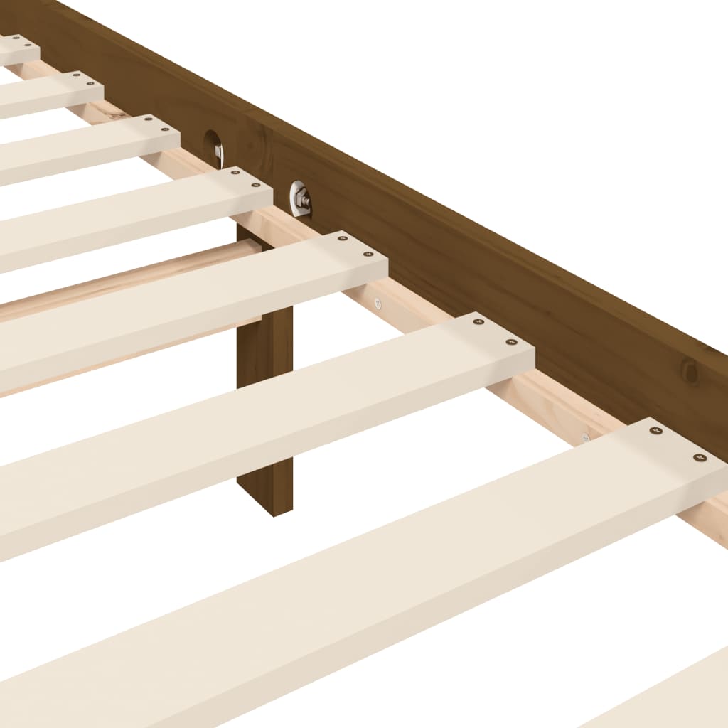 Giroletto con Testiera Miele 4FT Small Double in Legno Massello 3193179