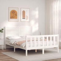 Giroletto con Testiera Bianco Double in Legno Massellocod mxl 129002