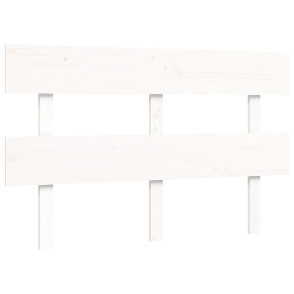 Giroletto con Testiera Bianco 4FT6 Double in Legno Massello 3193247