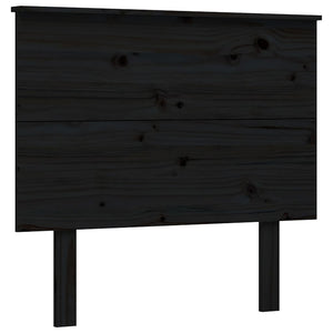 Giroletto con Testiera Nero Small Single in Legno Massello 3193365