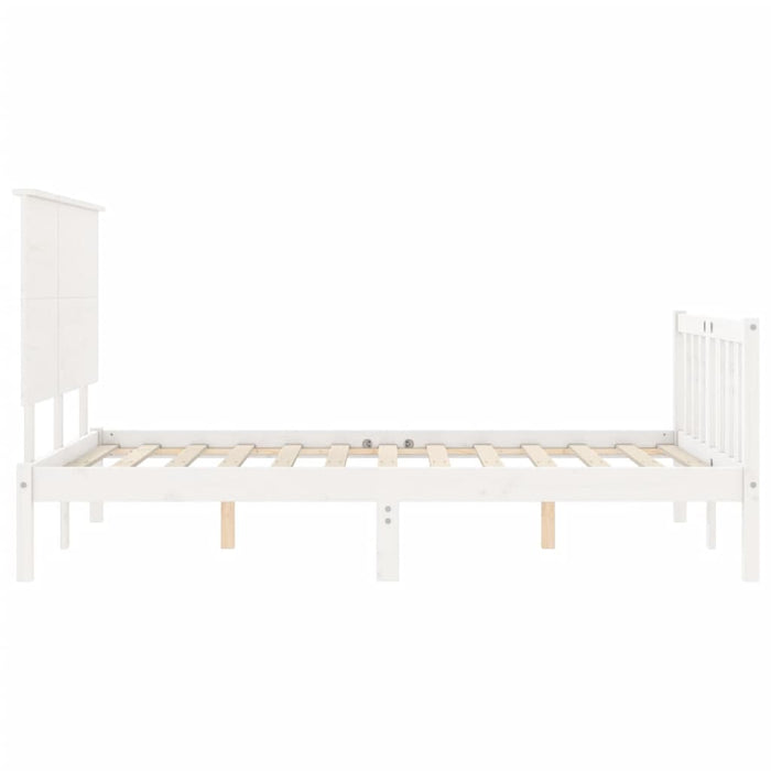 Giroletto con Testiera Bianco Small Double Legno Massello 3193372