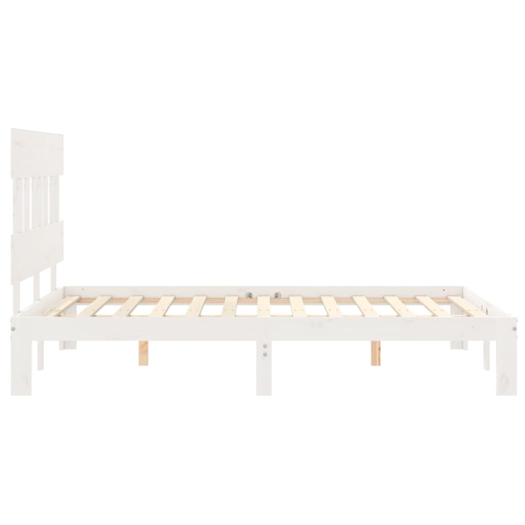 Giroletto con Testiera Bianco Small Double Legno Massello 3193567