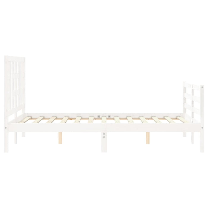 Giroletto con Testiera Bianco Small Double Legno Massello 3193892