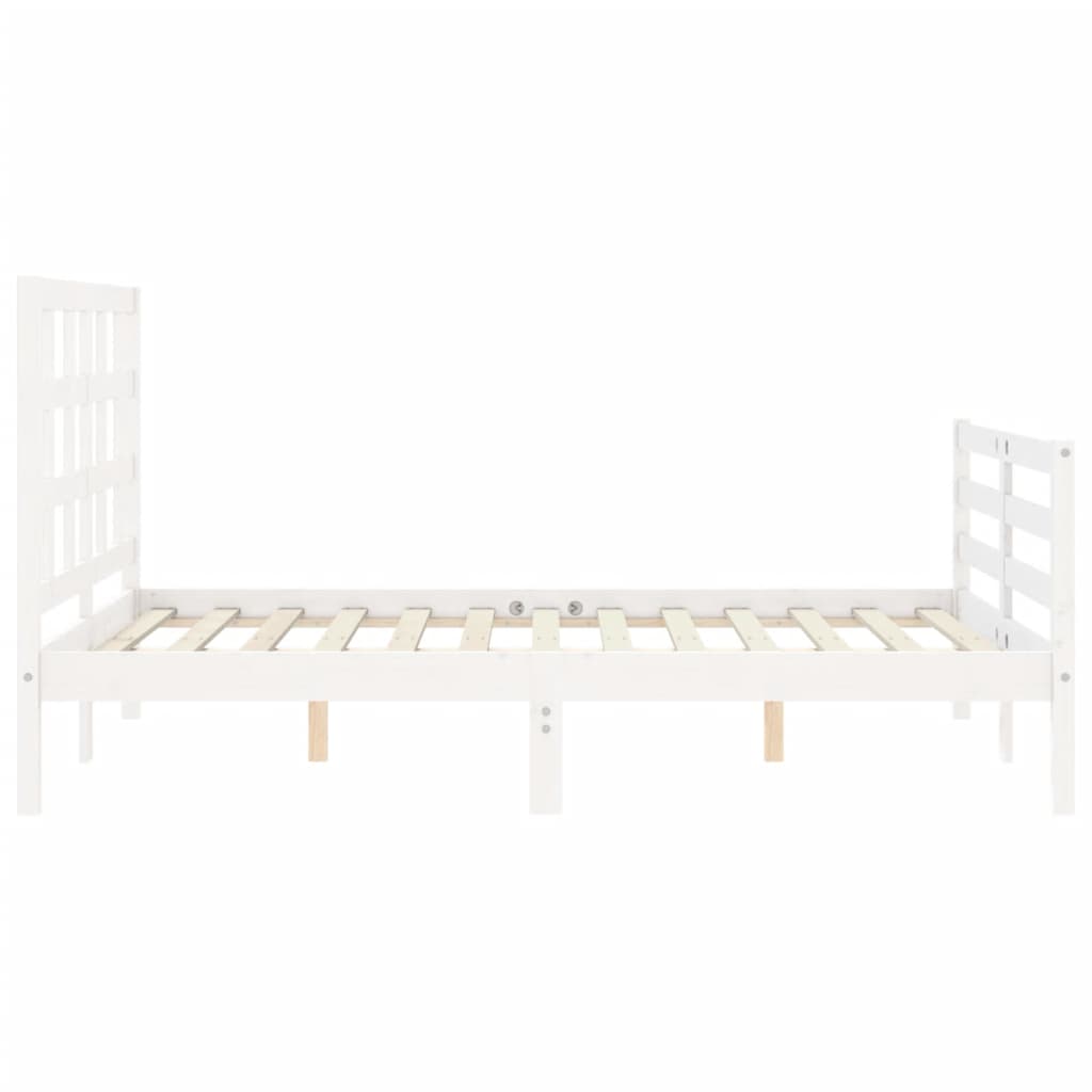 Giroletto con Testiera Bianco Small Double Legno Massello 3193957