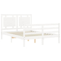 Giroletto con Testiera Bianco Small Double Legno Massello 3194022