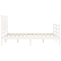 Giroletto con Testiera Bianco Small Double Legno Massello 3194022