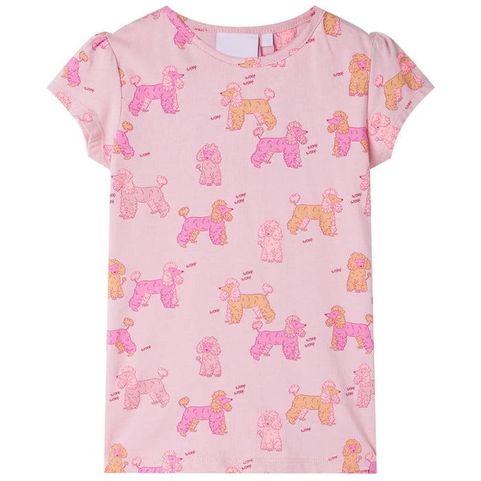 Pigiama da Bambina a Maniche Corte Rosa Chiaro 92cod mxl 112655