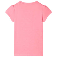 Maglietta da Bambina Rosa Neon 140cod mxl 109425