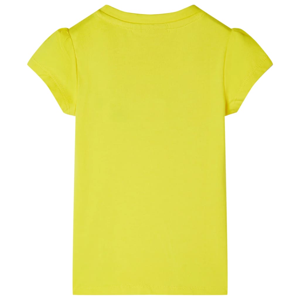 Maglietta Bambina Maniche Giallo Acceso 140cod mxl 85428