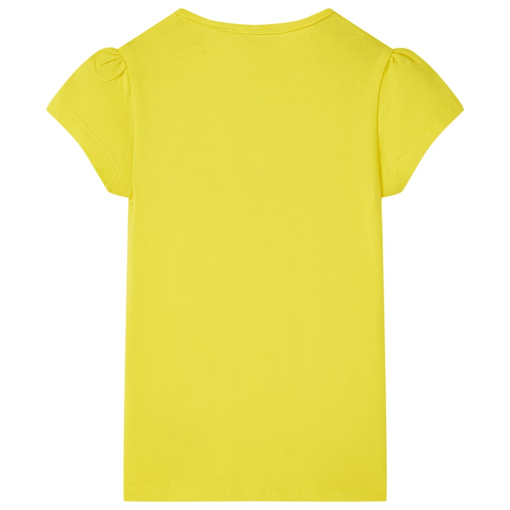 Maglietta per Bambine Giallo Brillante 128cod mxl 134456