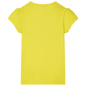 Maglietta per Bambine Giallo Brillante 128cod mxl 134456