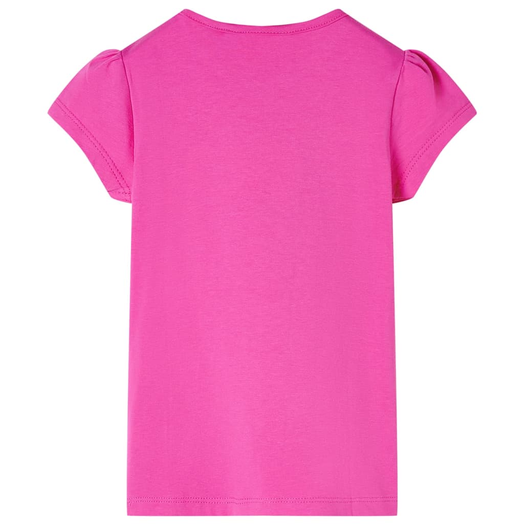 Maglietta da Bambina Maniche Aletta Rosa Scuro 128cod mxl 133301