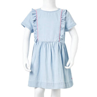 Abito da Bambina con Volant Blu Tenue 92 10904