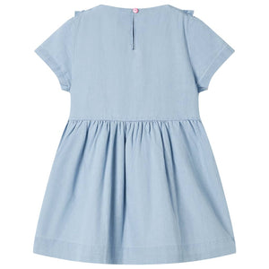 Abito da Bambina con Volant Blu Tenue 104cod mxl 134890