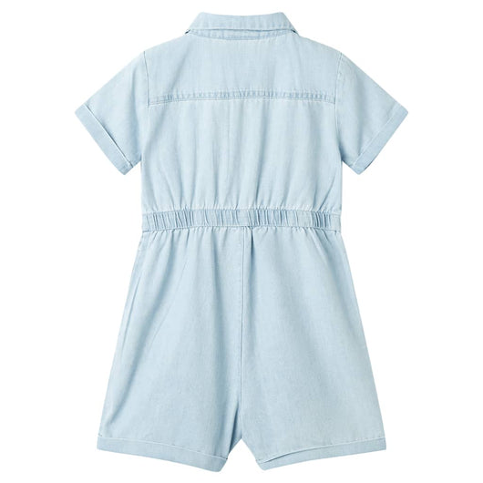 Tutina da Bambina a Maniche Corte Blu Tenue 92cod mxl 110899