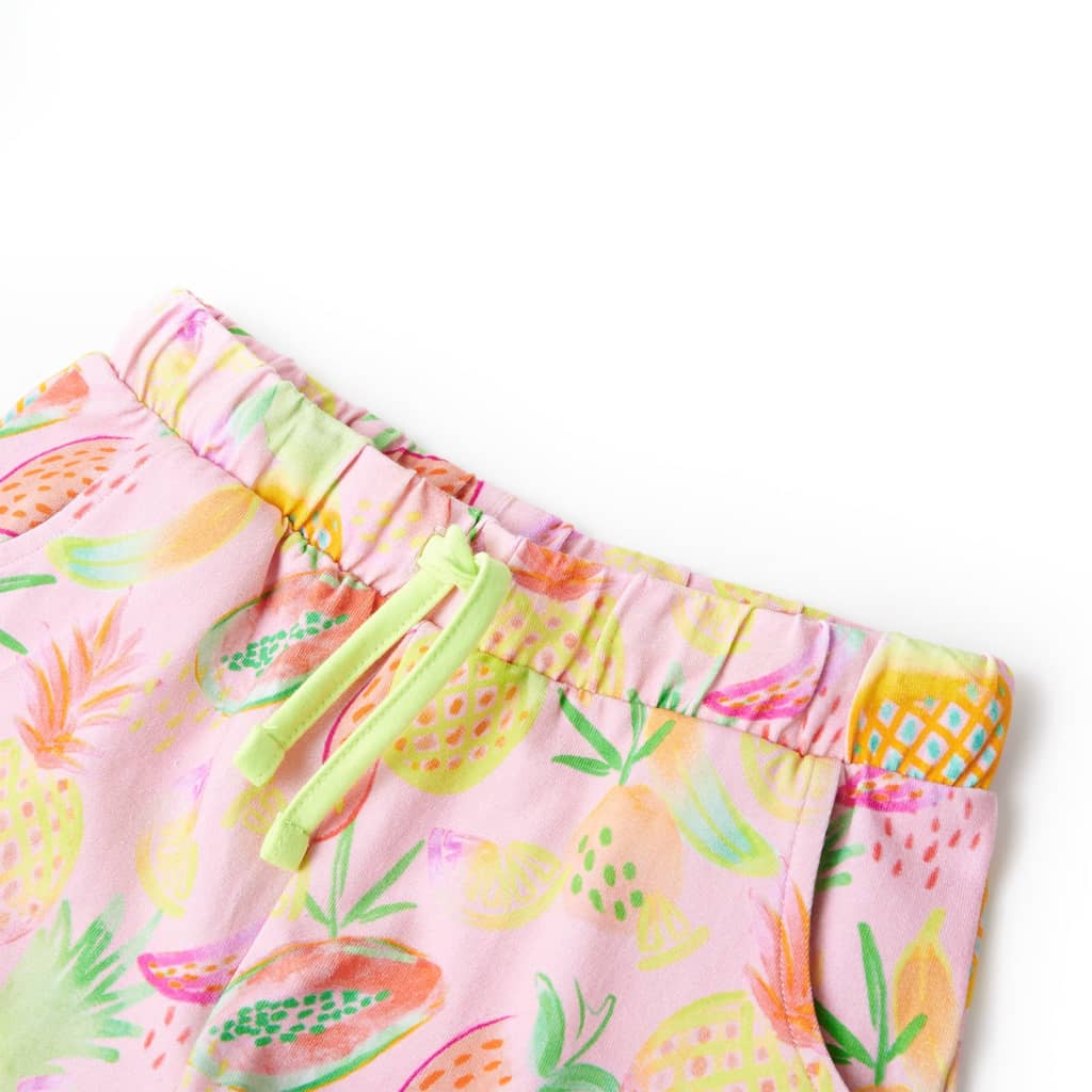 Pantaloncini per Bambini con Coulisse Rosa Tenue 92 10949