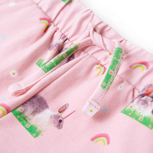 Pantaloncini per Bambini con Coulisse Stampa Coniglio Rosa Chiaro 92 10959