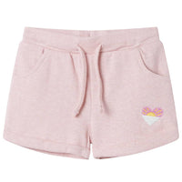 Pantaloncini per Bambini con Coulisse Rosa Chiaro Misto 92 10964