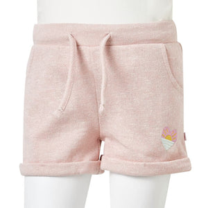 Pantaloncini per Bambini con Coulisse Rosa Chiaro Misto 92 10964