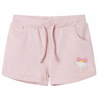 Pantaloncini per Bambini con Coulisse Rosa Chiaro Misto 104 10965