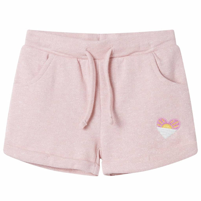 Pantaloncini per Bambini con Coulisse Rosa Chiaro Misto 104 10965