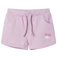 Pantaloncini per Bambini con Coulisse Lilla Misto 92cod mxl 86116