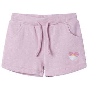 Pantaloncini per Bambini con Coulisse Lilla Misto 140 10973