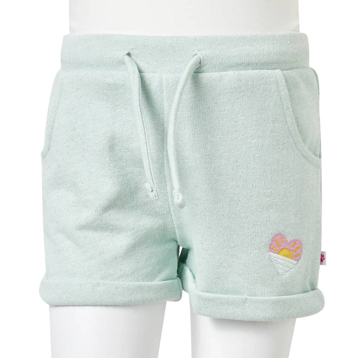 Pantaloncini per Bambini con Coulisse Menta Chiaro Misto 128 10977