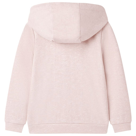 Felpa con Cappuccio e Cerniera da Bambina Rosa Chiaro Misto 128cod mxl 111431