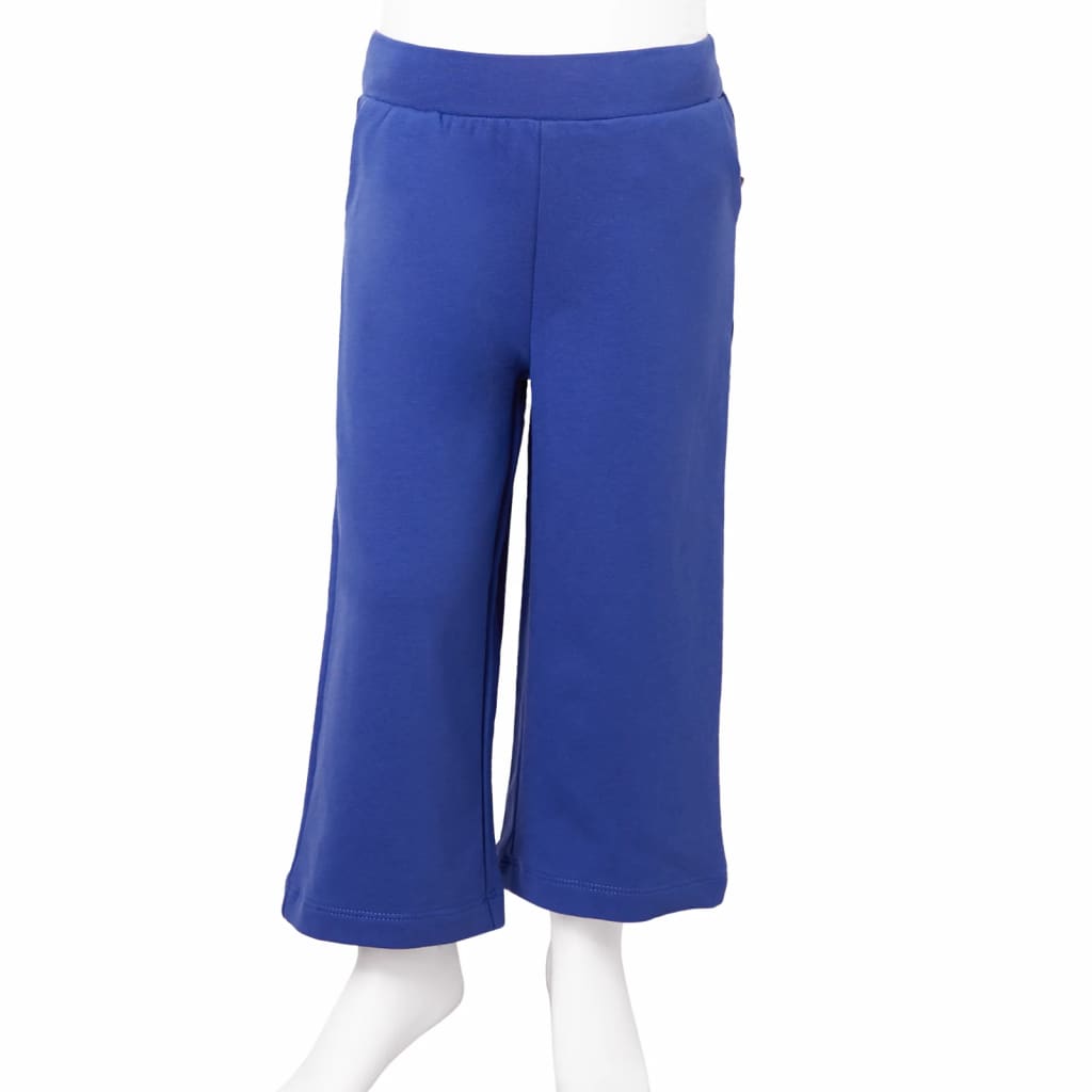 Pantaloni per Bambini a Gamba Larga Blu Cobalto 116 11036