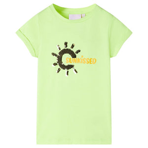 Maglietta per Bambini Giallo Neon 104 11175