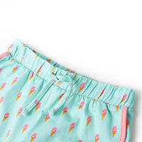 Pantaloncini per Bambini con Coulisse Menta Chiaro 92cod mxl 133263