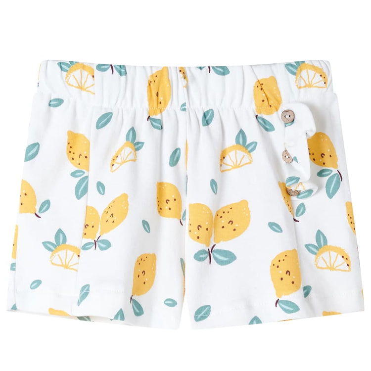 Pantaloncini per Bambini Stampa Limone Ecru 92 11499